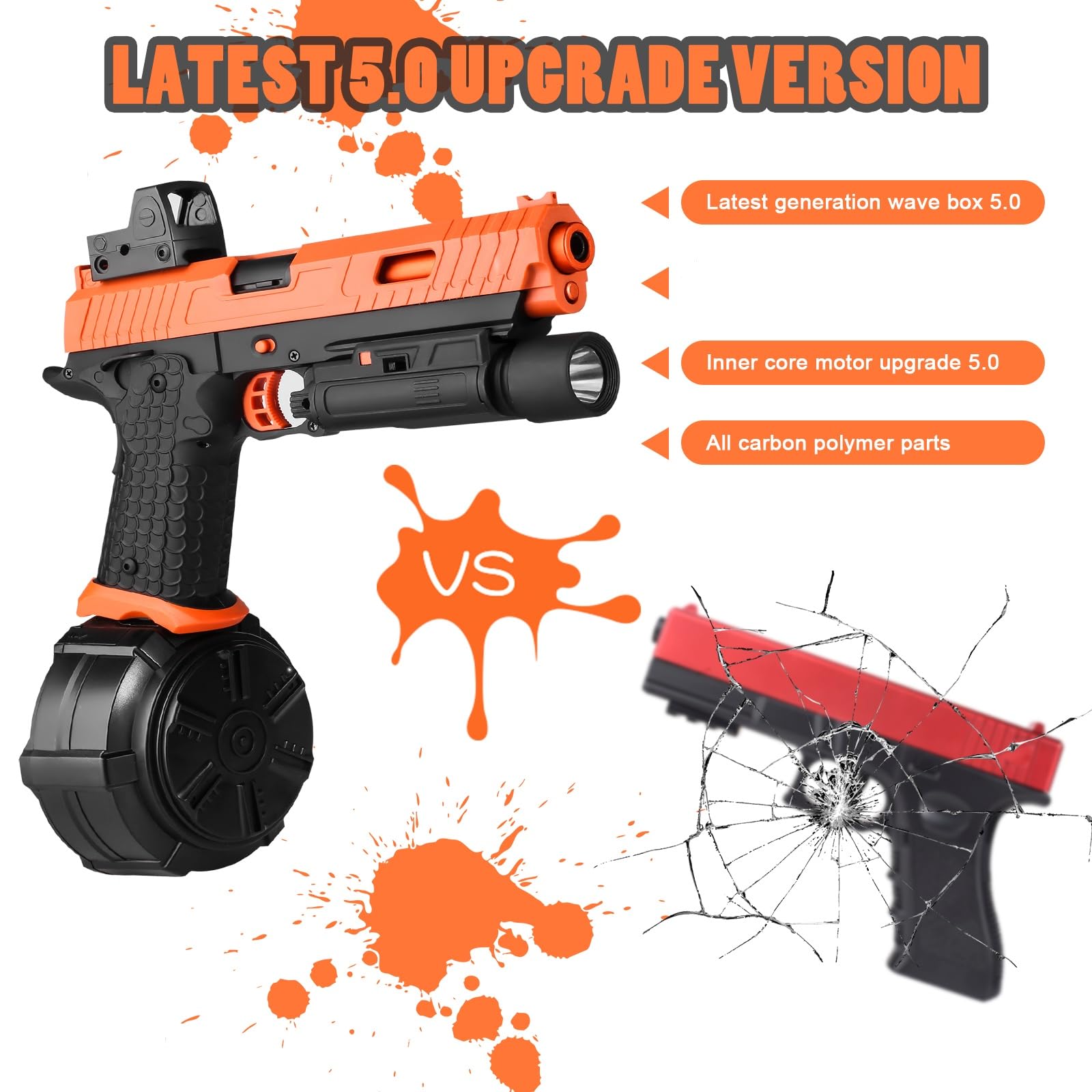SitertCF Electric Gel Toys New X5, Full Auto Splat-Blaster